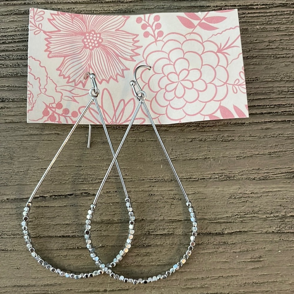 Silver earrings